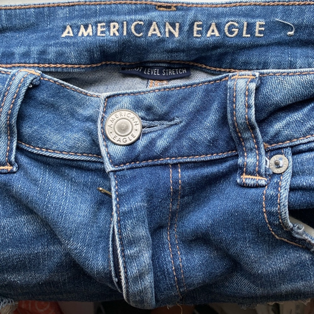 AE high rise shortie shorts